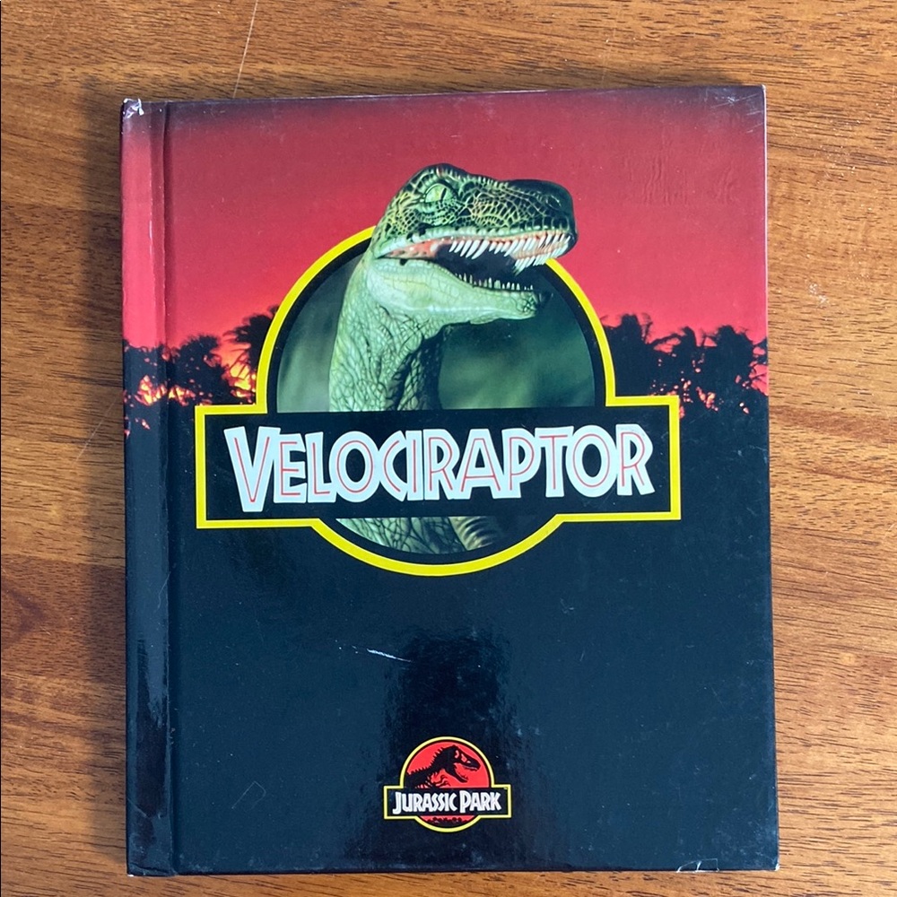 1993 Velociraptor Jurassic Park book